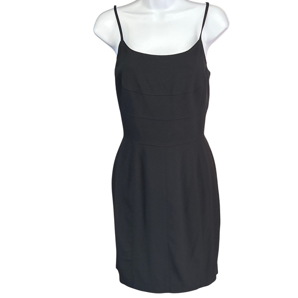 Vintage 90s State of Claude Montana Mini Dress Minimalist Quiet Luxury Goth Chic